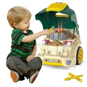 اسباب بازی موتور خودرو Motor Car Engine مدل کاپوت ماشین ساخت و ساز Repair Truck Construction Set _ماشین اسباب بازی